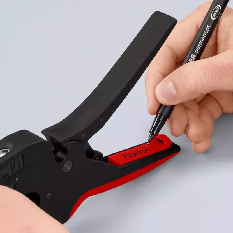 Knipex 12 72 190 alicate aço punho de plástico preto vermelho 190 mm