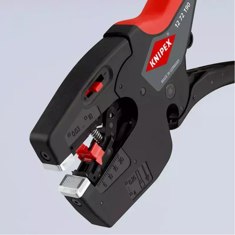 Knipex 12 72 190 alicate aço punho de plástico preto vermelho 190 mm