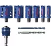 Bosch 2 608 900 446 Expert Tough Material conjunto de serras de copo, 9 peças, 22–68 mm, com adaptador Power Change Plus