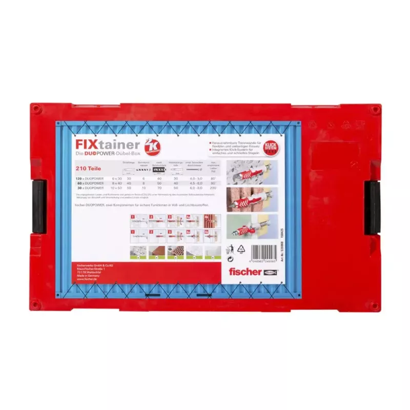 Bucha Fischer FIXtainer - DUOPOWER 535968 FISCHER