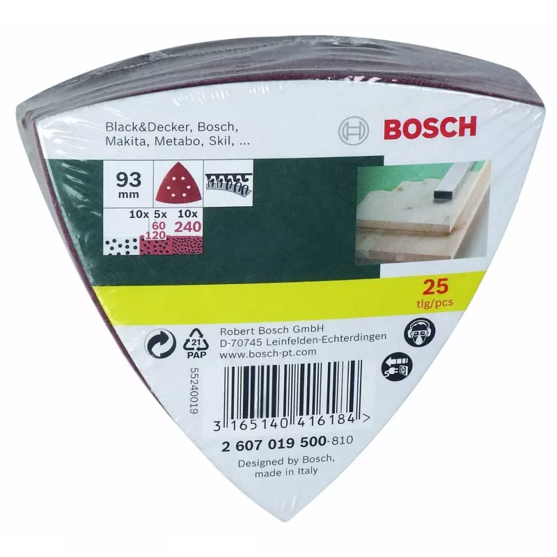 Bosch 2 607 019 500 acessório de lixagem 25 unid.