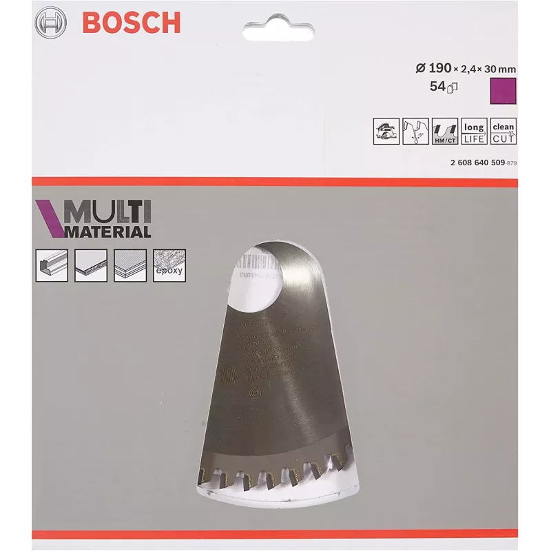 Bosch Optiline Wood Discos de serra circular, madeira, 19 cm, Bosch, 340 g, 1 unid.