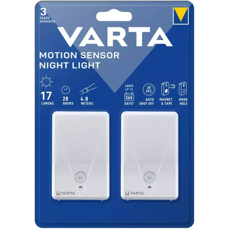 Luz noturna Varta 16624 101 402 branco, pack duplo