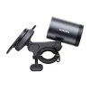 Suporte para bicicleta Baseus PrimeTrip 2-in-1 suporte para telemóvel com lanterna, preto