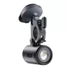 Suporte para bicicleta Baseus PrimeTrip 2-in-1 suporte para telemóvel com lanterna, preto