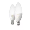 Lâmpada inteligente Philips Hue White Ambiance vela E14, 5,2 W, Bluetooth/Zigbee, 39×39×117 mm