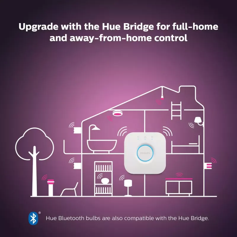 Lâmpada inteligente Philips Hue White and colour ambience vela E14, Bluetooth/Zigbee, 5,3 W (pack de 2)