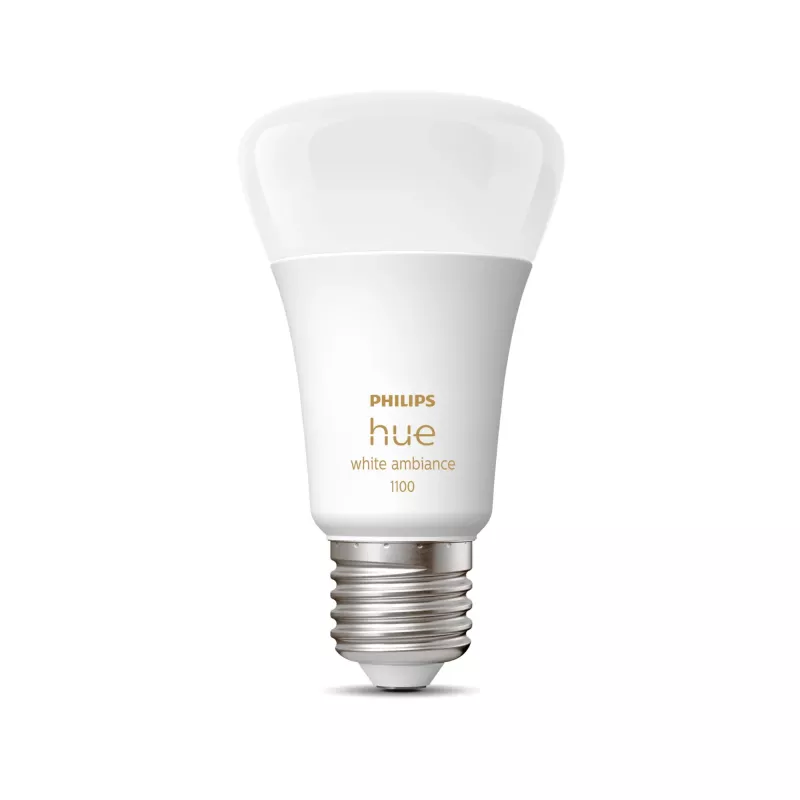 Philips Hue White ambience A60 – lâmpada inteligente E27 – 1100, lâmpada inteligente, Bluetooth/Zigbee, branco, LED, E27, A60