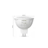Philips Hue White & Color Ambiance MR16 GU5.3 lâmpada inteligente de foco, 6,3 W, 2 unidades