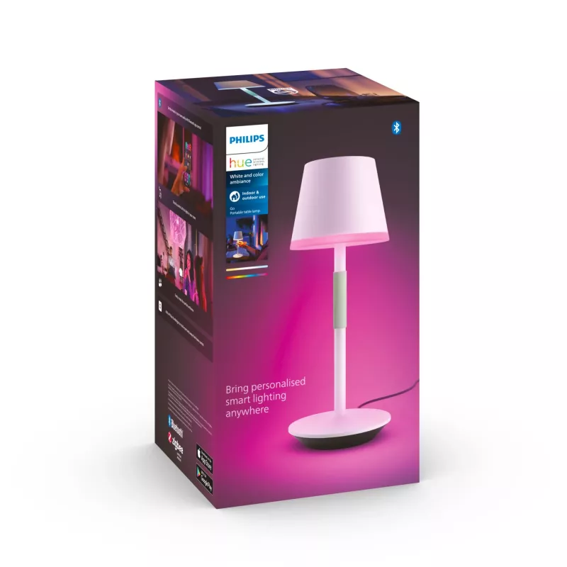 Philips Hue White and Colour Ambience Hue Go candeeiro de mesa portátil