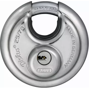Cadeado de disco ABUS 25/70 kd fechadura de chave 5 chaves 7cm