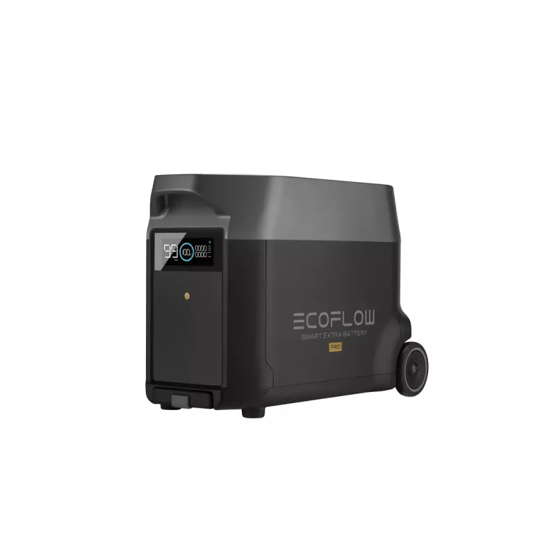 Bateria 3600 Wh para EcoFlow DELTA Pro — 39 kg, 635×285×416 mm, preto