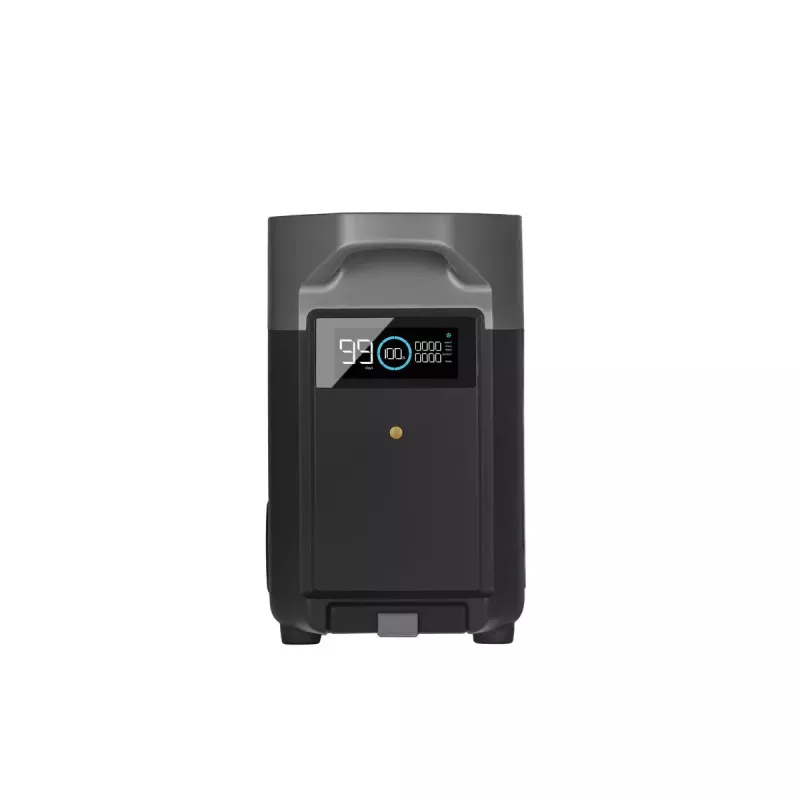 Bateria 3600 Wh para EcoFlow DELTA Pro — 39 kg, 635×285×416 mm, preto