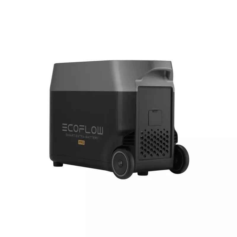 Bateria 3600 Wh para EcoFlow DELTA Pro — 39 kg, 635×285×416 mm, preto