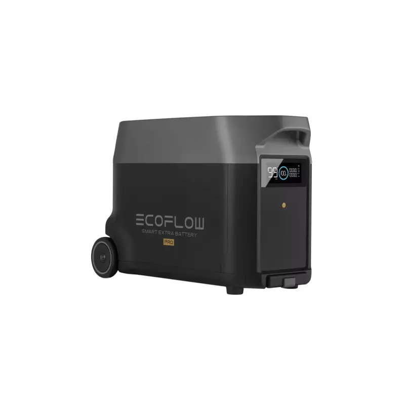 Bateria 3600 Wh para EcoFlow DELTA Pro — 39 kg, 635×285×416 mm, preto
