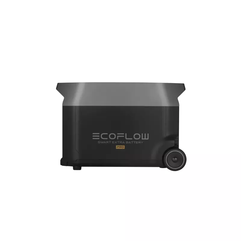 Bateria 3600 Wh para EcoFlow DELTA Pro — 39 kg, 635×285×416 mm, preto
