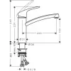 Hansgrohe Focus M41 misturadora monocomando de cozinha 160, 1jet, cromado