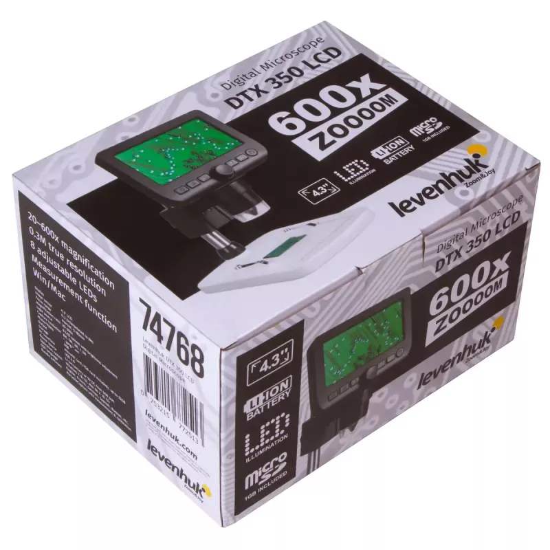 Microscópio digital Levenhuk DTX 350 LCD ampliação 600x