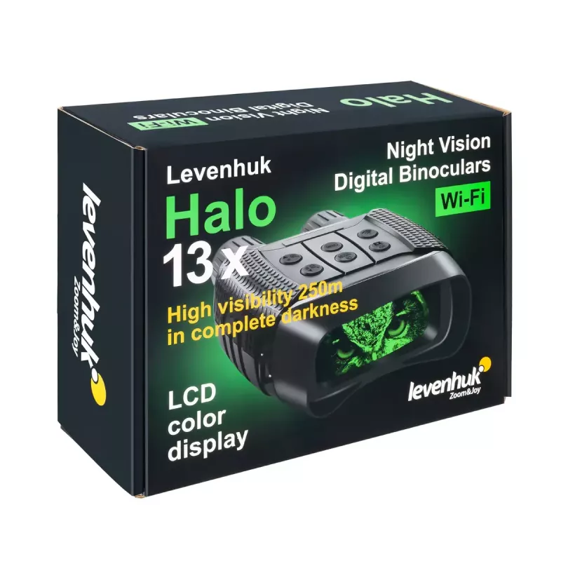 Binóculos Levenhuk Halo 13x ampliação 13x diâmetro da objetiva 3,35 cm preto
