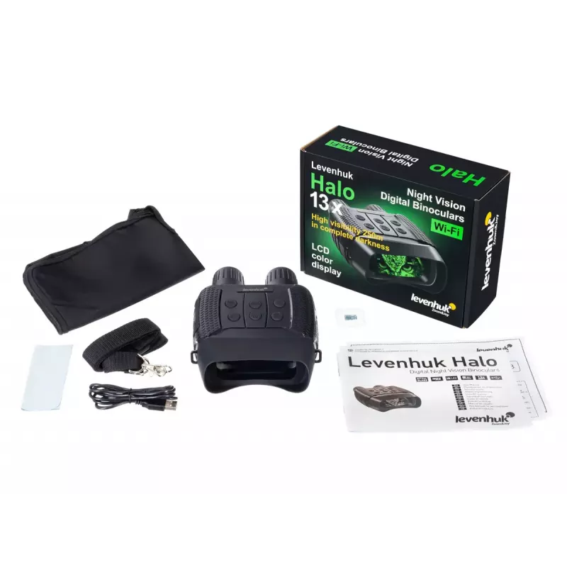 Binóculos Levenhuk Halo 13x ampliação 13x diâmetro da objetiva 3,35 cm preto