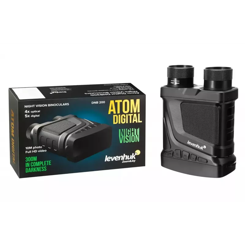 Binóculos de visão noturna Levenhuk Atom DNB200 — ampliação 2x, alcance de deteção 200 m