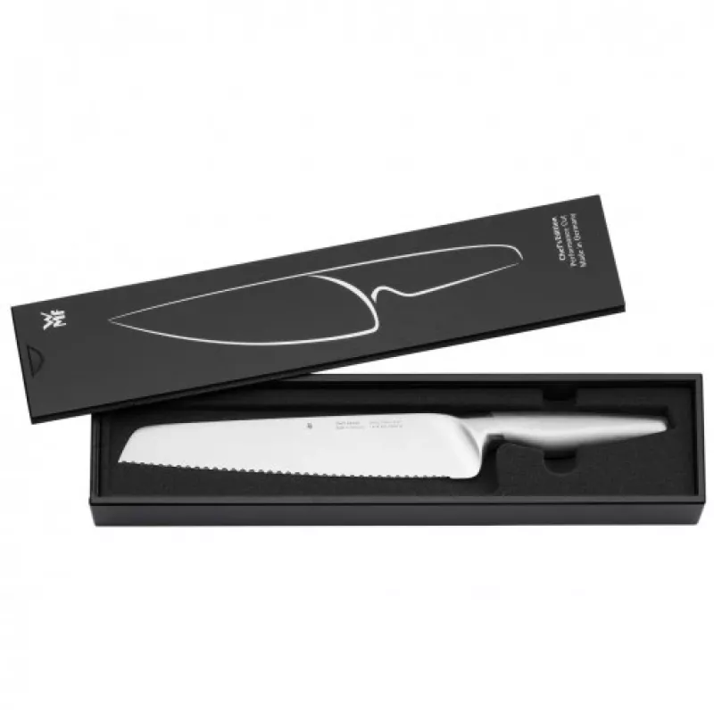 WMF Chef's Edition 1.882.026.032 faca para pão e multiusos, escovada, 24 cm