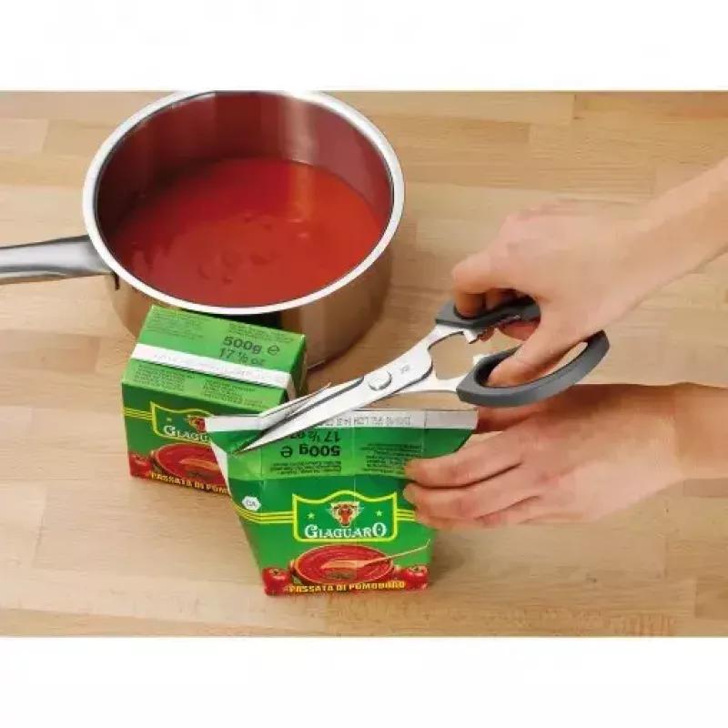 WMF 18.8246.9990 tesoura de cozinha universal, aço inoxidável/plástico, 22 cm, preta