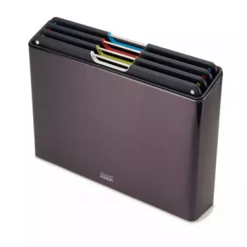 Tábua de corte Joseph Joseph Folio Steel retangular carbon 356x263mm