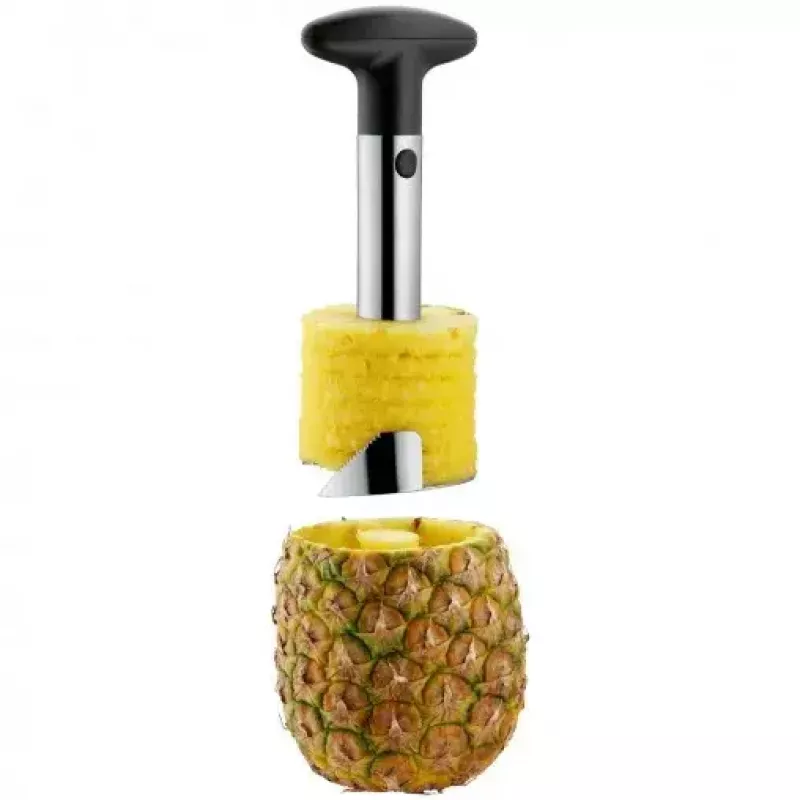 WMF Gourmet 18.7367.6030 cortador de ananás, 8 cm, aço inoxidável, preto