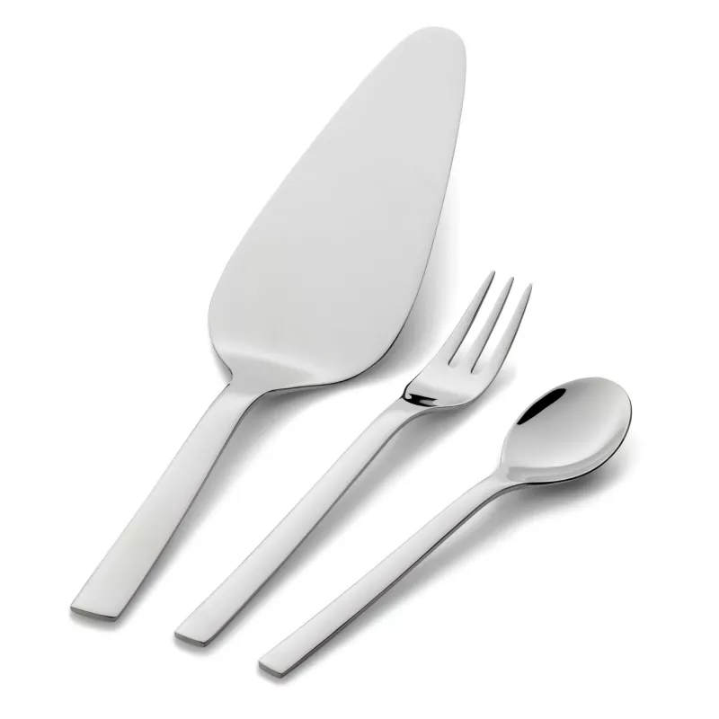 WMF Nuova 12.9137.6040 conjunto de talheres para bolo, 13 peças, para 6 pessoas, aço inoxidável polido