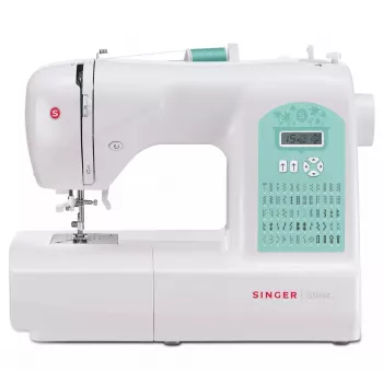 Máquina de costura SINGER Starlet 6660 – elétrica, 60 pontos, casa de botão em 1 passo, braço livre, 8,29 kg