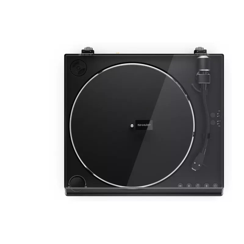 Gira-discos Sharp RP-TT100 preto acionamento direto com saída USB para gravação digital