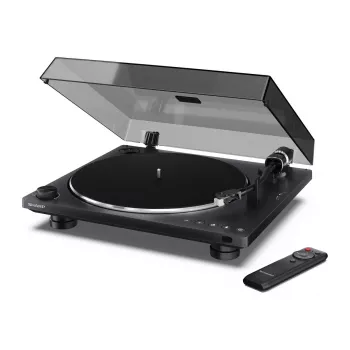 Gira-discos Sharp RP-TT100 preto acionamento direto com saída USB para gravação digital