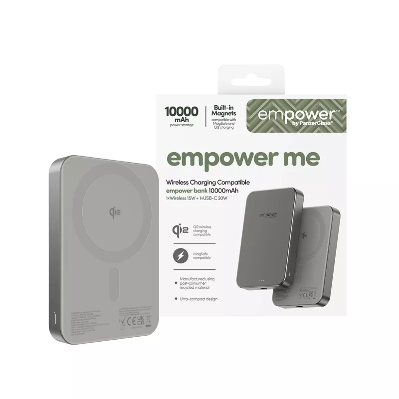 Powerbank PanzerGlass empower by empower Bank 10000mAh titânio