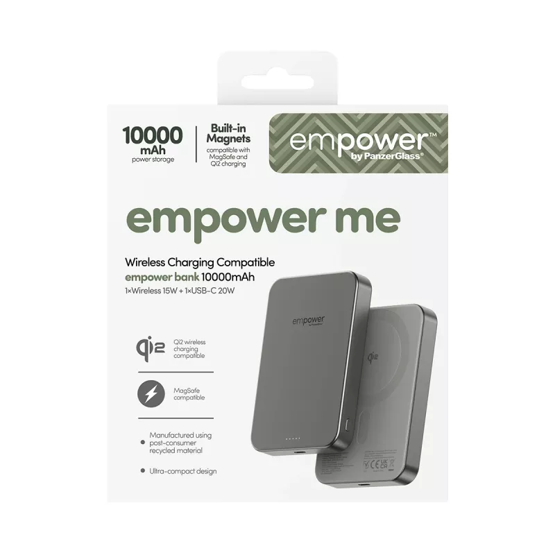 Powerbank PanzerGlass empower by empower Bank 10000mAh titânio