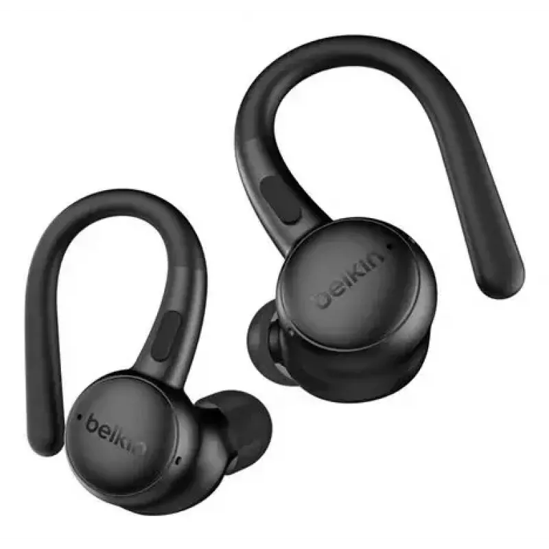 Headset Belkin SoundForm ActiveFit com fios sem fios Bluetooth preto