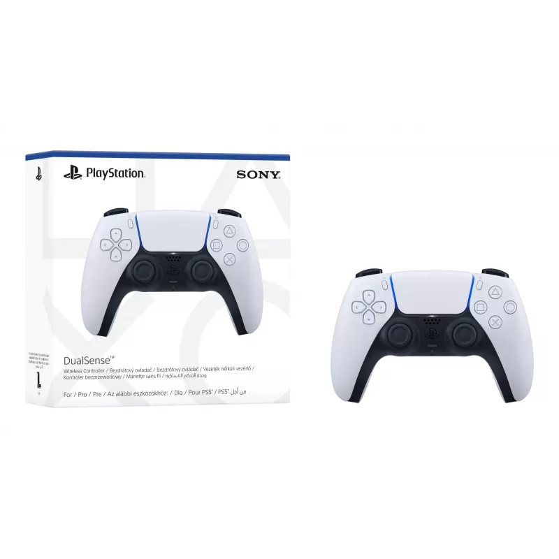 Sony DualSense V2 PS711000040185 comando sem fios para PlayStation 5, com fios e sem fios, Bluetooth/USB-C, branco/preto