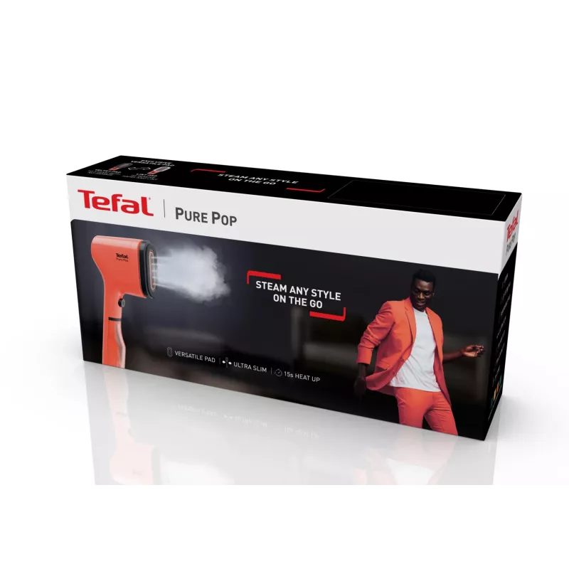Ferro de engomar a vapor vertical Tefal Pure Pop DT2022 0,07 L 1300 W Coral