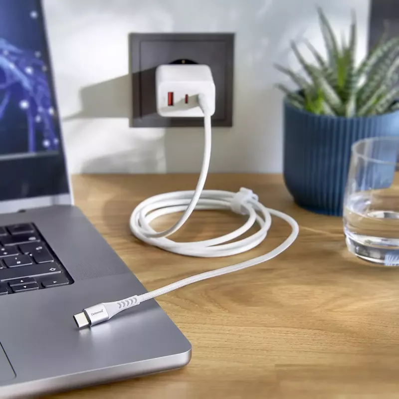 Cabo USB Intenso USB-C para USB-C 1,5 m 0,48 Gbit/s branco