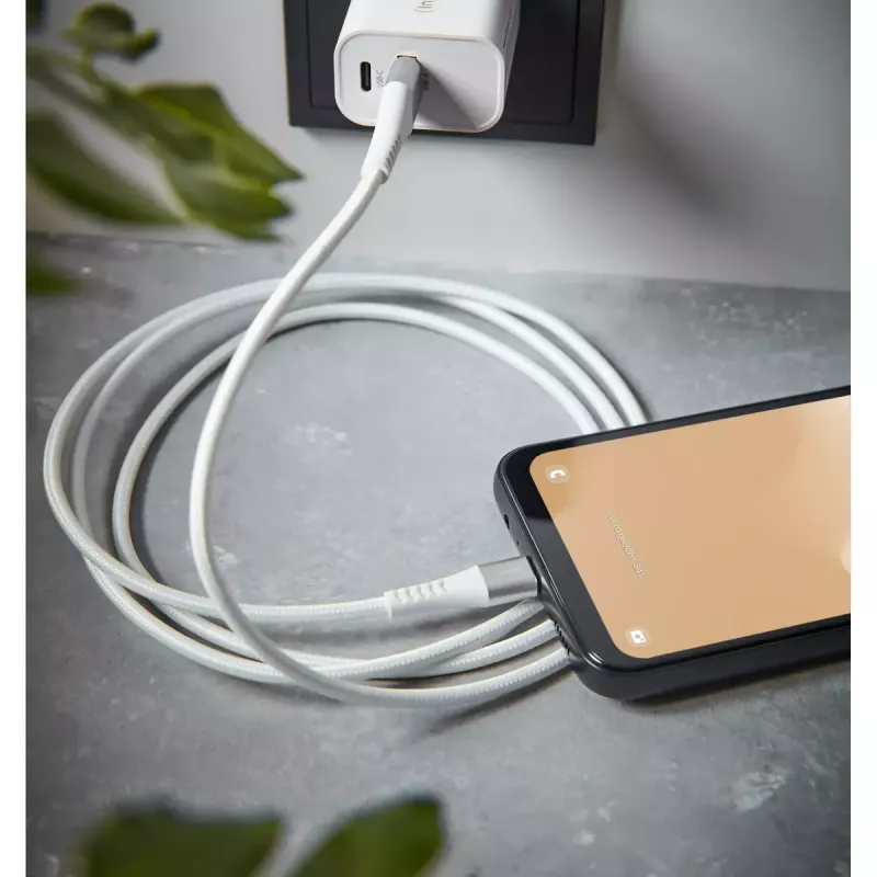 Intenso A315C 7901102 cabo USB-A para USB-C, USB 2.0, 3 A, PD até 60 W, nylon, 1,5 m, branco