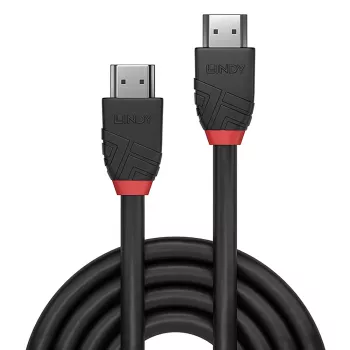 Cabo HDMI Lindy 0,5 m High Speed, Black Line