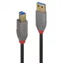Cabo Lindy 0,5m USB 3.2 Type-A para B, 5 Gbit/s, Anthra Line