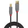 Cabo Lindy 0,5m USB 3.2 Type-A para B, 5 Gbit/s, Anthra Line