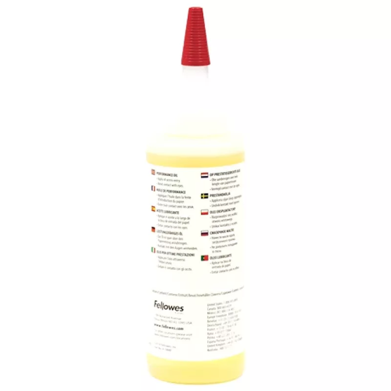 Fellowes 3608501 óleo para trituradoras de papel, 120 ml, amarelo