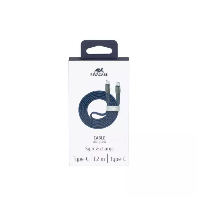 Cabo USB Rivacase PS6105 BL12 USB 2.0 1,2 m USB-C azul