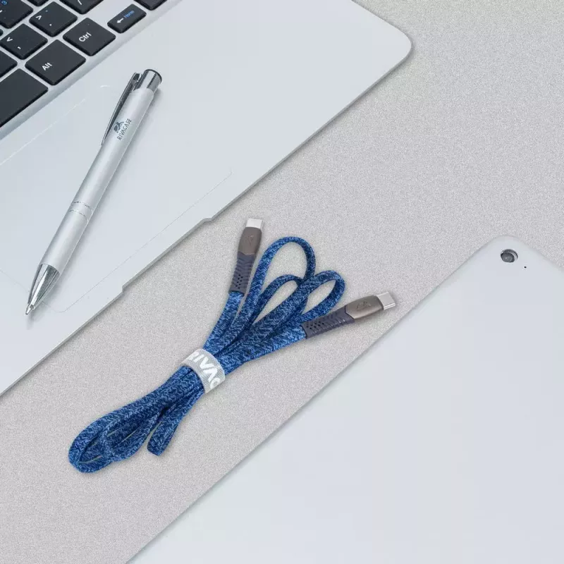 Cabo USB Rivacase PS6105 BL12 USB 2.0 1,2 m USB-C azul