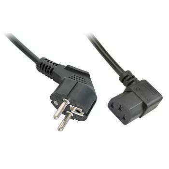 Cabo de alimentação Lindy 30345 bege 2 m CEE7/7 conector fêmea C13