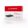 Caixa para HDD GEMBIRD EE2-U3S-3 para discos SATA de 2,5 polegadas, 1 baía, Micro-USB B, USB 3.2 Gen 1, até 2 TB, preto