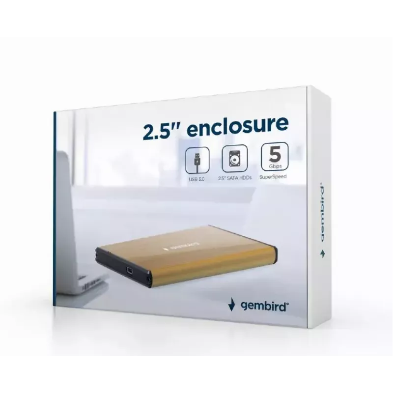 Caixa para HDD Gembird EE2-U3S-3-GL para discos SATA de 2,5