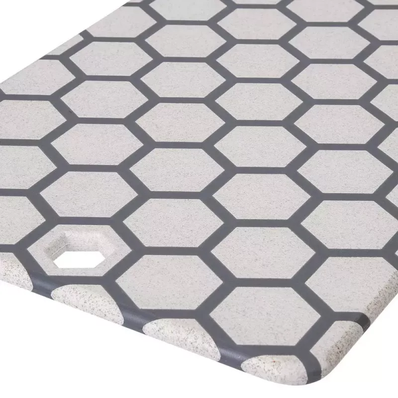 Tábua de corte RESTO 95401 retangular plástico 138×200×8 mm cinzento/branco
